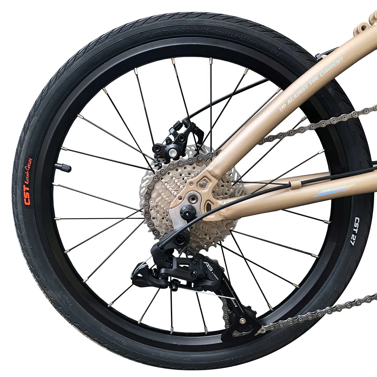 Rifle RD10 20inch 9speed DISK FOLDING BIKE  WITH ADJUSTABLE HANDLE POST|RIFLE RD10  20インチ 9速 ディスクブレーキ折りたたみ自転車 可変ハンドルポスト