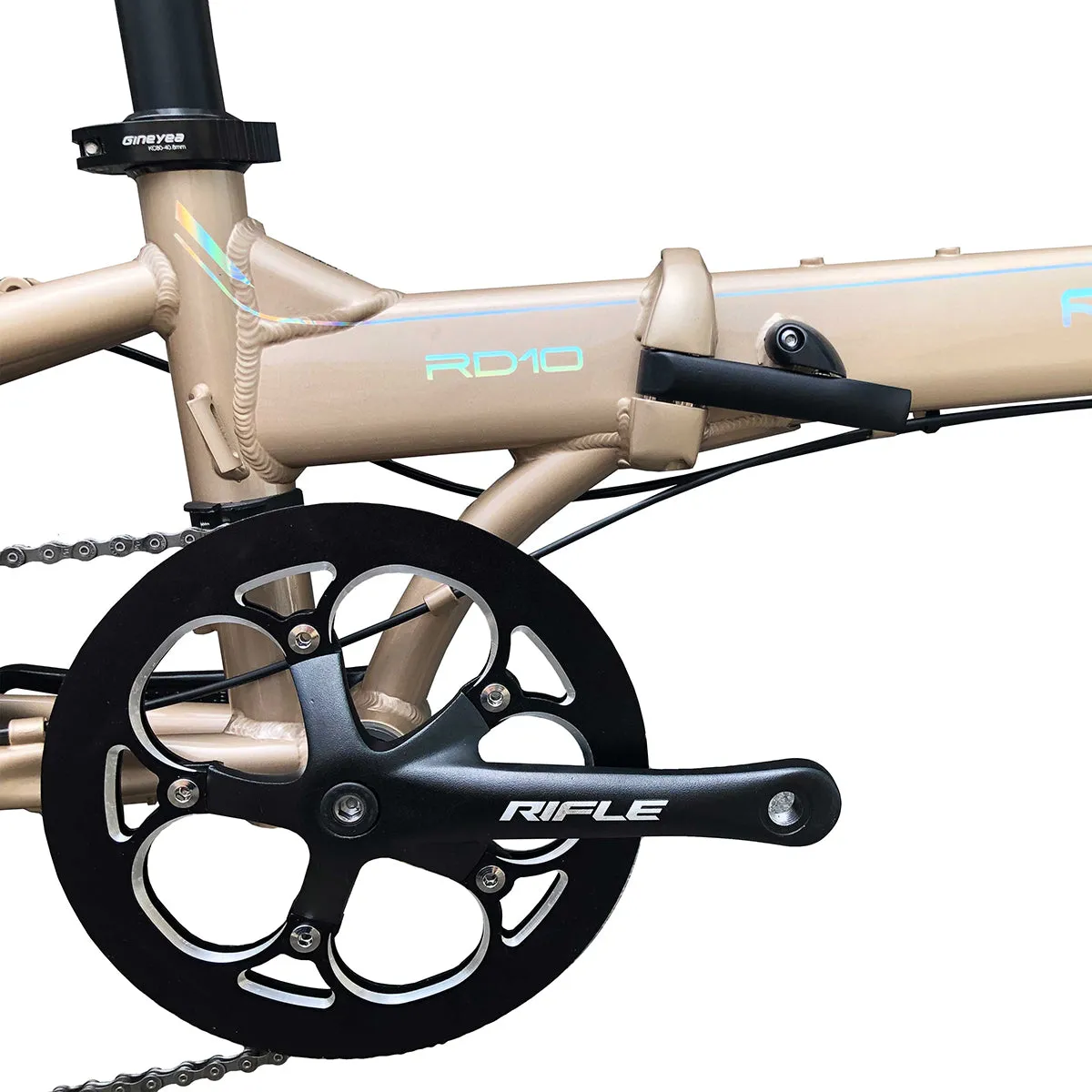 Rifle RD10 20inch 9speed DISK FOLDING BIKE  WITH ADJUSTABLE HANDLE POST|RIFLE RD10  20インチ 9速 ディスクブレーキ折りたたみ自転車 可変ハンドルポスト