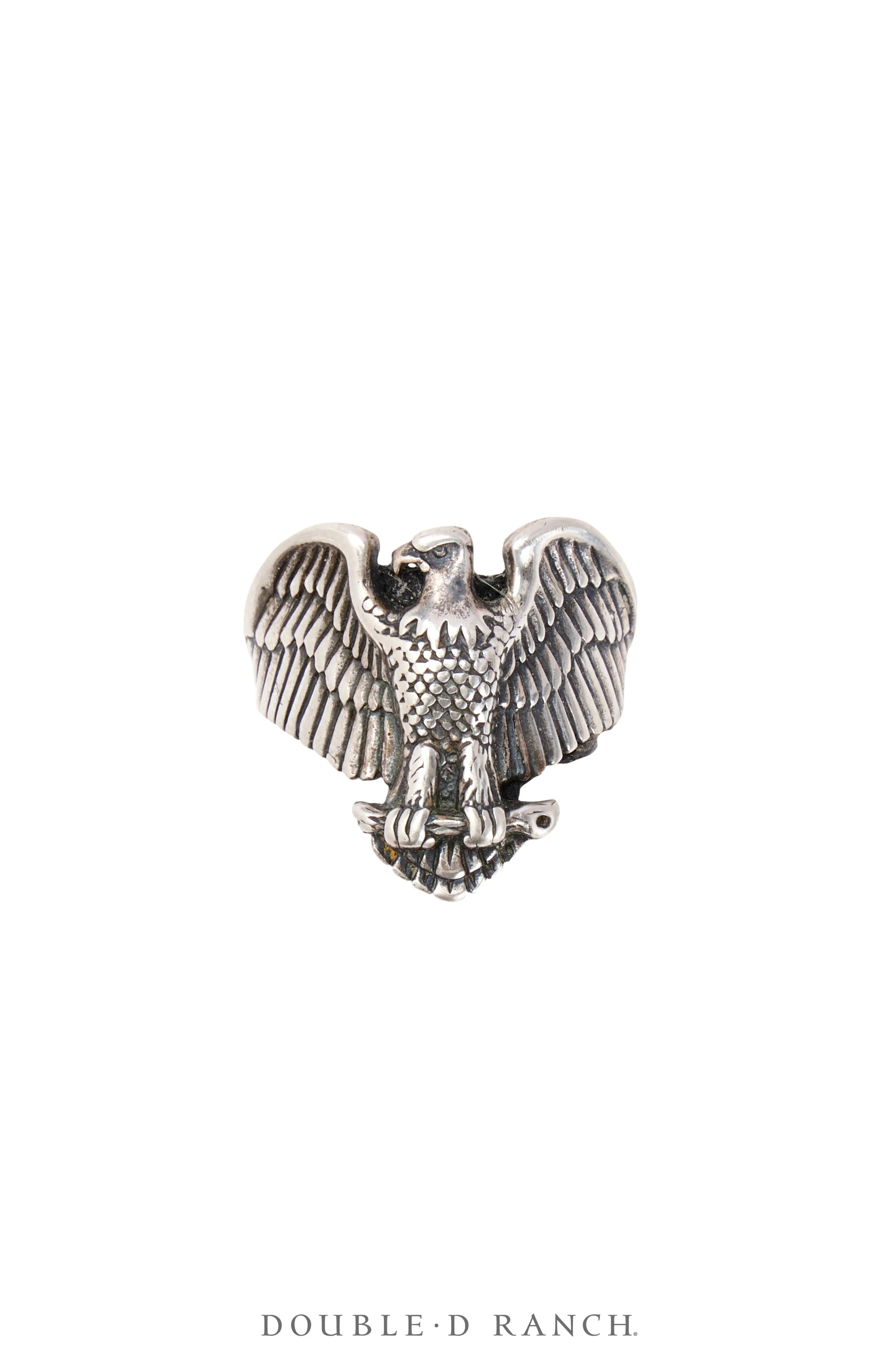Ring, Biker, Eagle, Sterling Silver, Vintage ‘40s, 1642