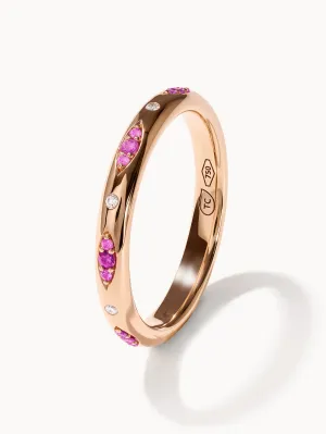 Ring GYPSY Band 'Blush' Pavé 'Blush'