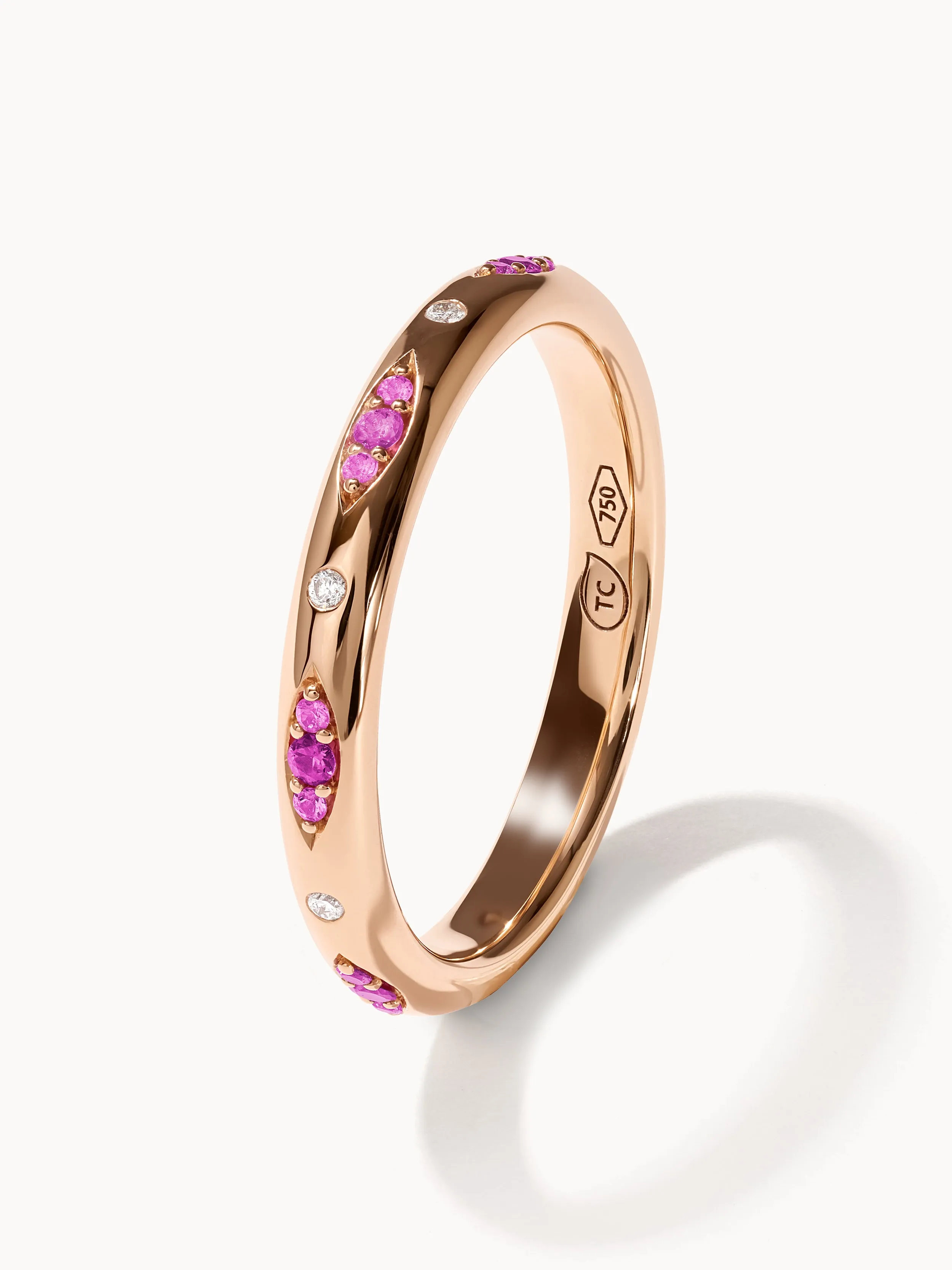 Ring GYPSY Band 'Blush' Pavé 'Blush'