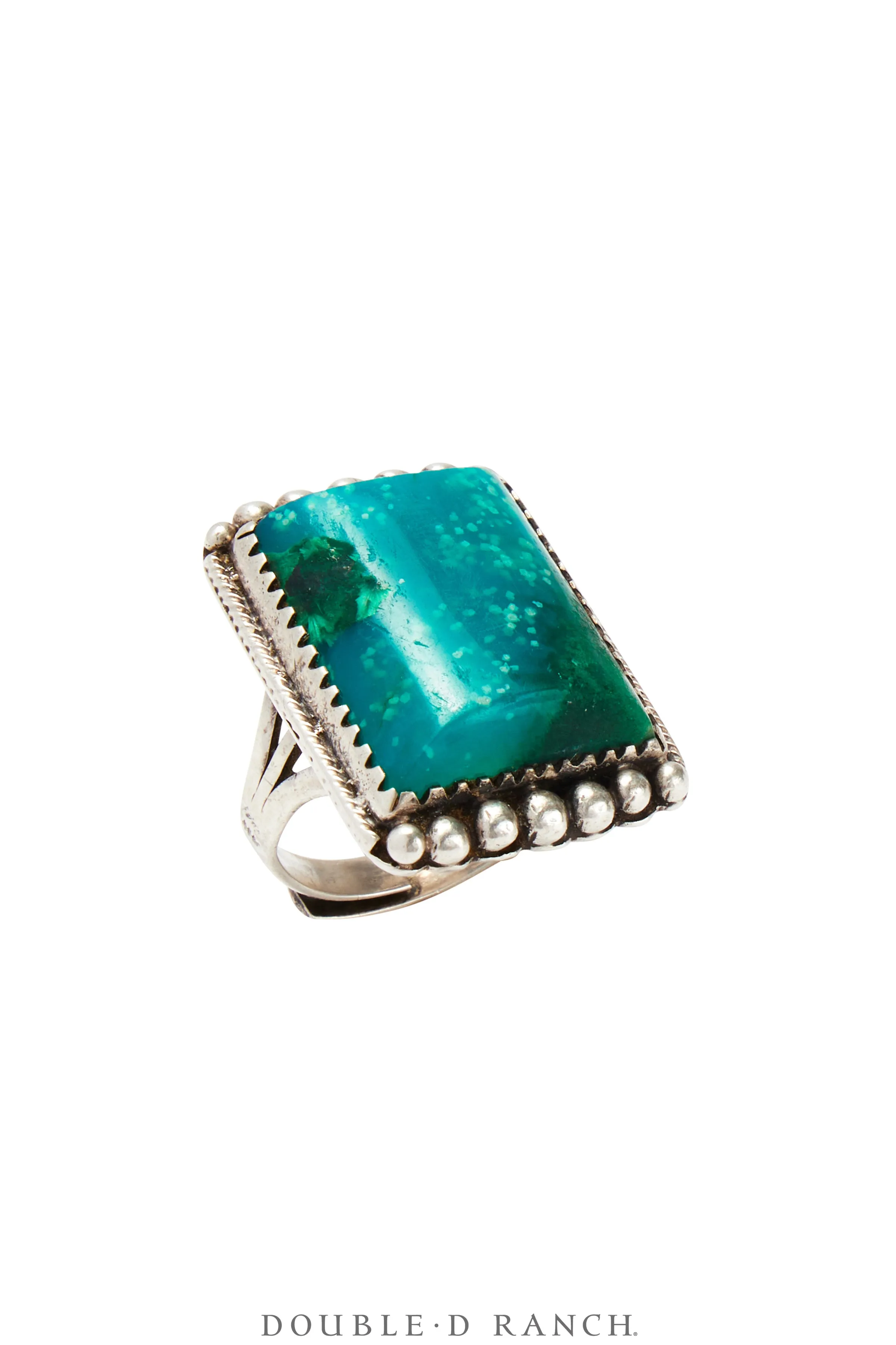 Ring, Natural Stone, Turquoise, Adjustable, Vintage ‘70s, 1635