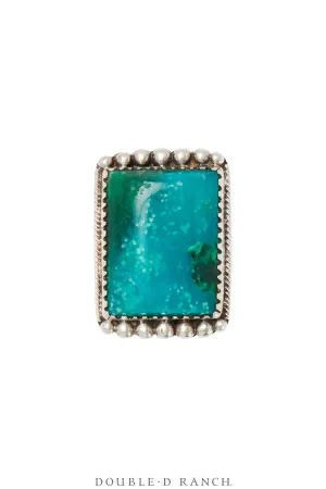 Ring, Natural Stone, Turquoise, Adjustable, Vintage ‘70s, 1635
