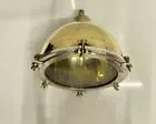 Salvaged Brass & Stainless steel Dome Pendant Light