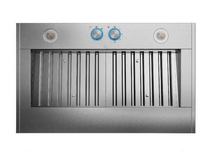SARA - Black and Brass Range Hood | Handmade & Bespoke Metal Vent Hood