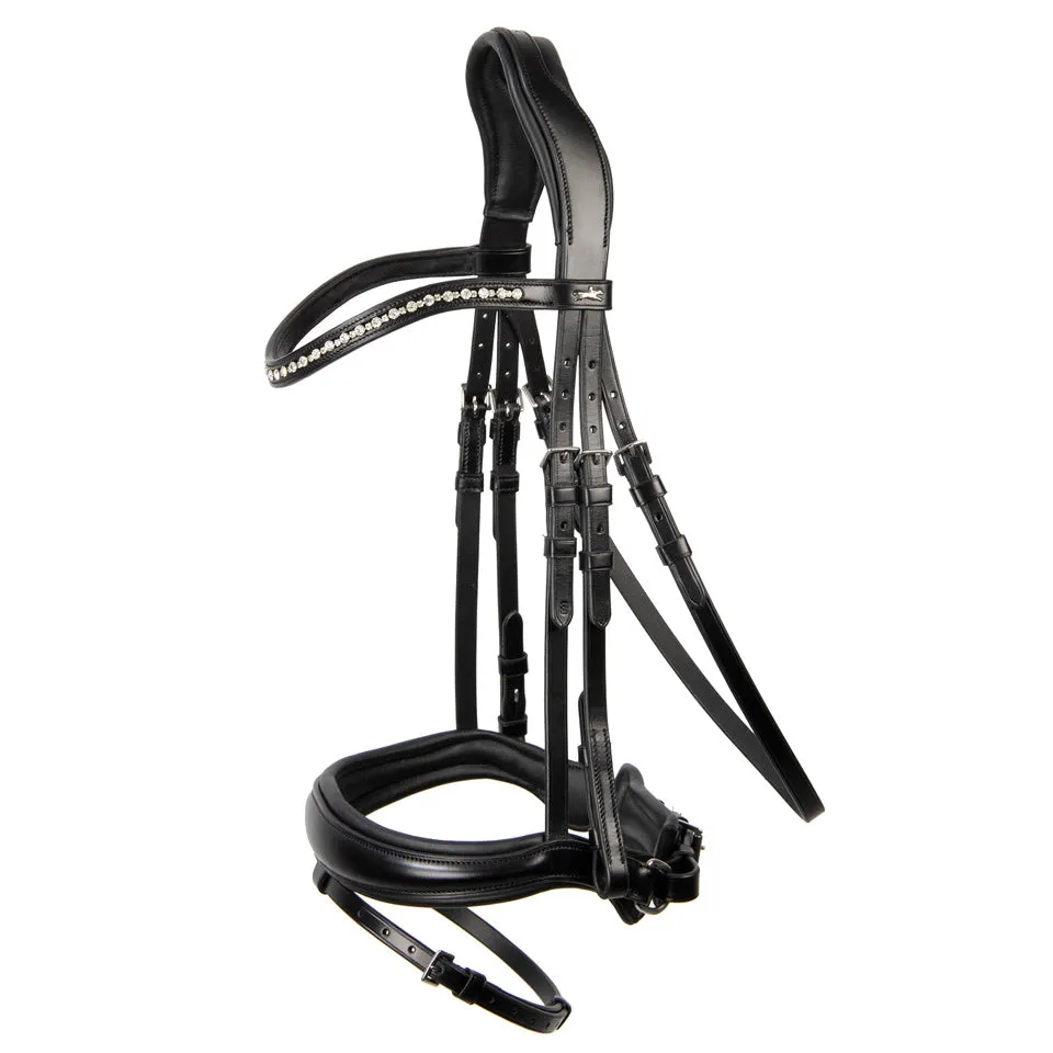 Schockemohle Brantford Black Patent with Silver Bridle