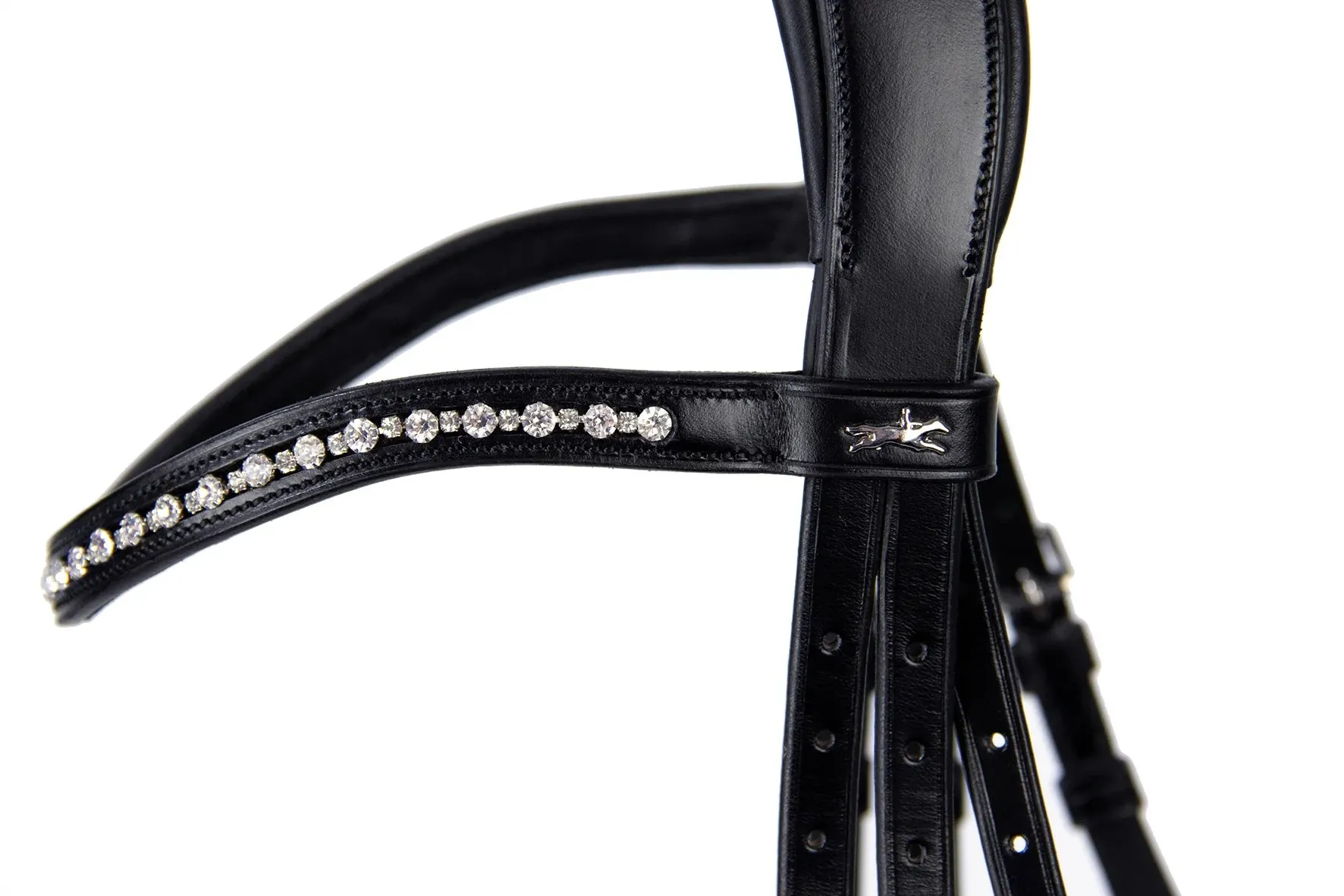Schockemohle Brantford Black Patent with Silver Bridle
