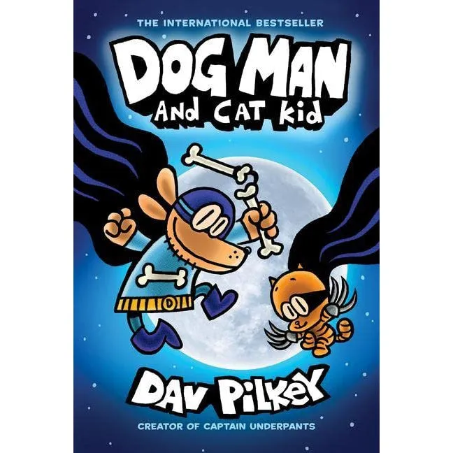 Scholastic: Dog Man and Cat Kid: A Graphic Novel (Dog Man #4) (Hardcover Book)