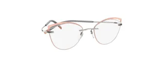 Silhouette Titan Minimal Art The Icon. Accent Rings Demo Eyeglasses 5518 FU