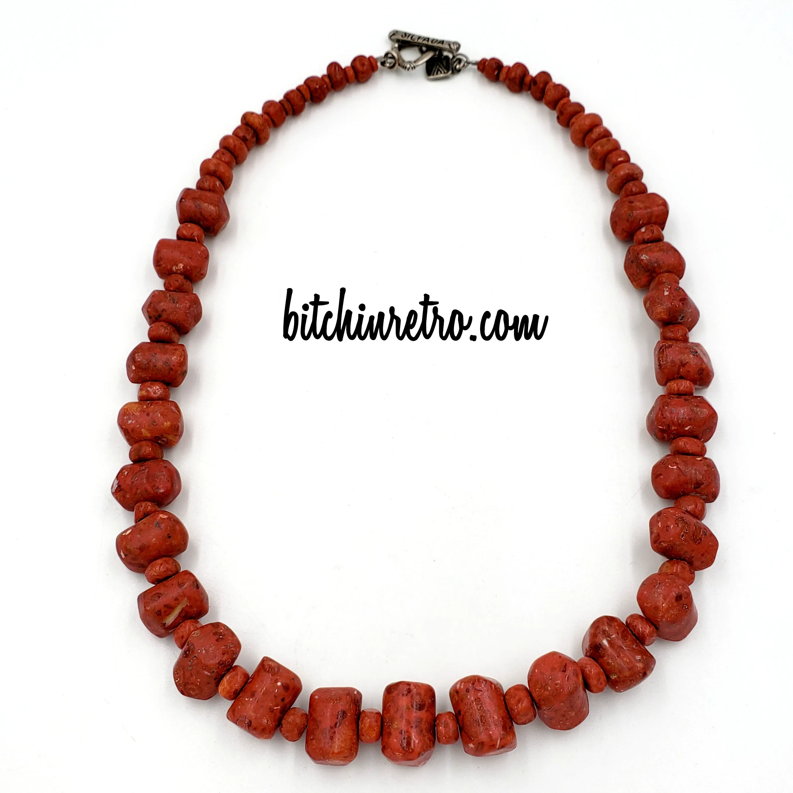 Silpada Red Coral Beaded Necklace