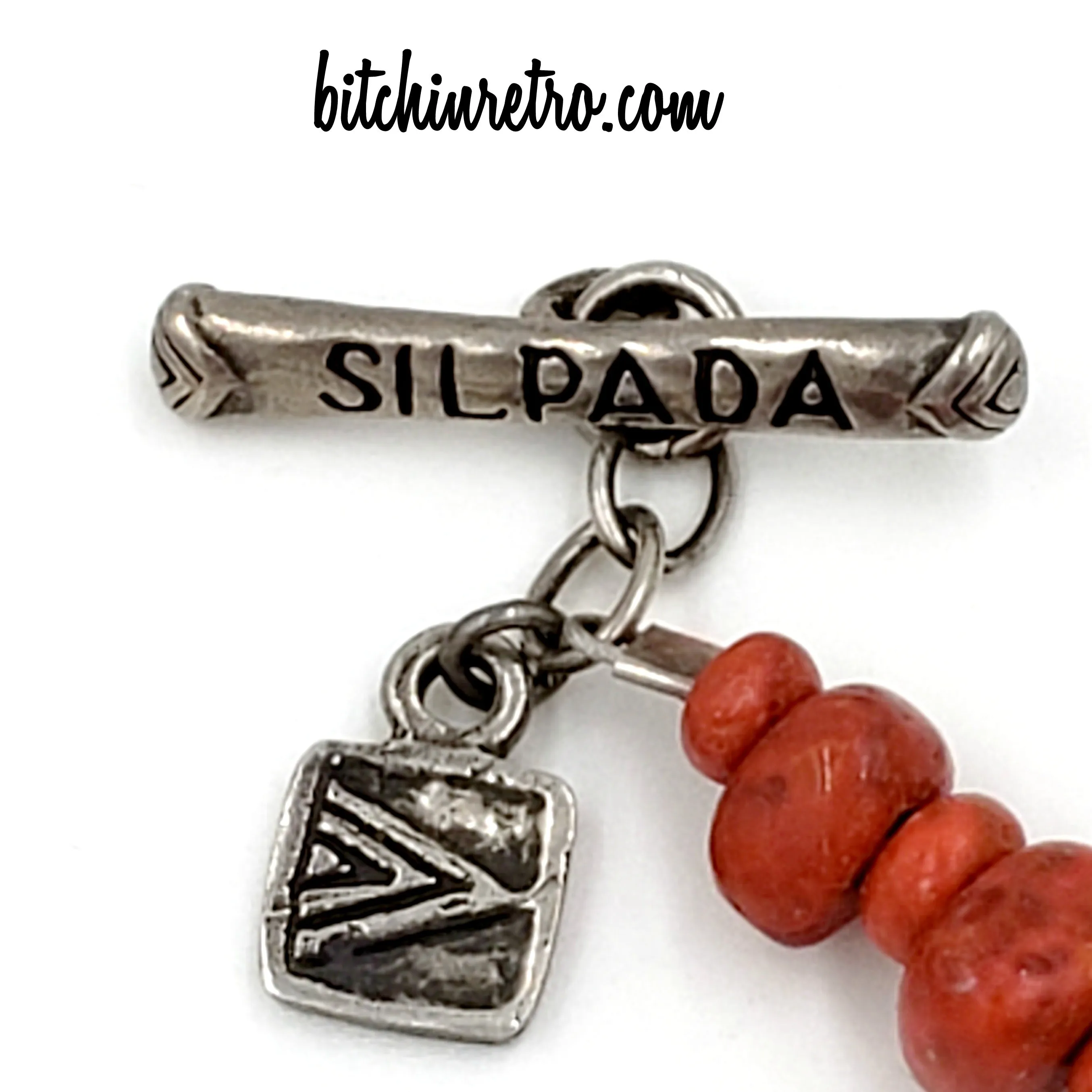 Silpada Red Coral Beaded Necklace