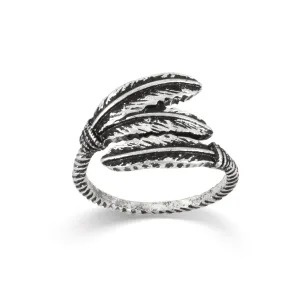 SILVER FEATHER WRAP SIZE 8 RINGS #ADX6800248 (SHB1)