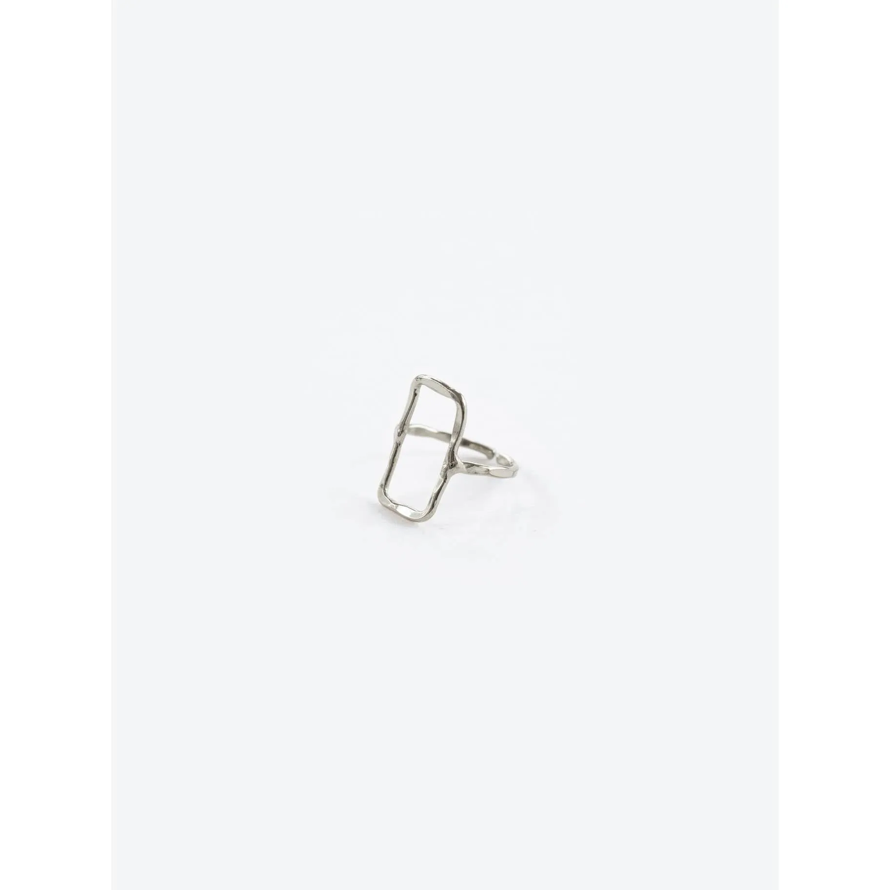 Silver Rectangle Ring