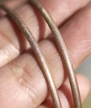 Simple minimalist ring wire Caterpillar lines 2.7mm Patterned wire for making rings