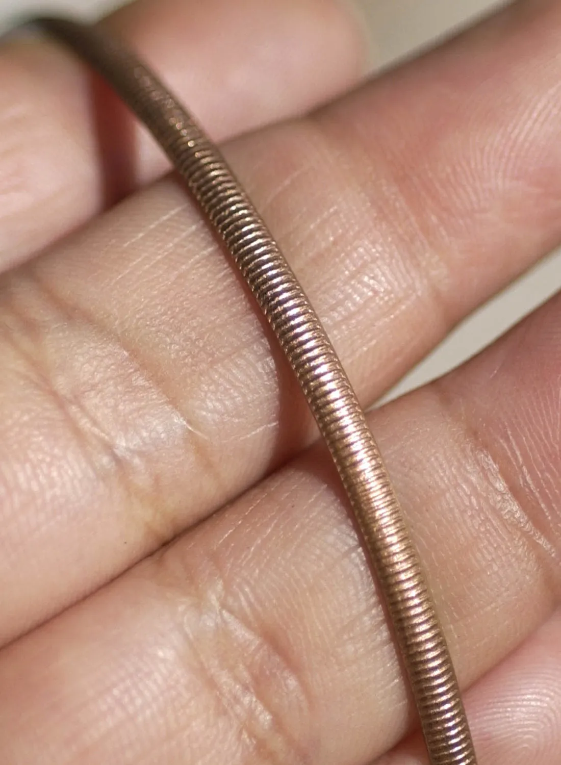 Simple minimalist ring wire Caterpillar lines 2.7mm Patterned wire for making rings
