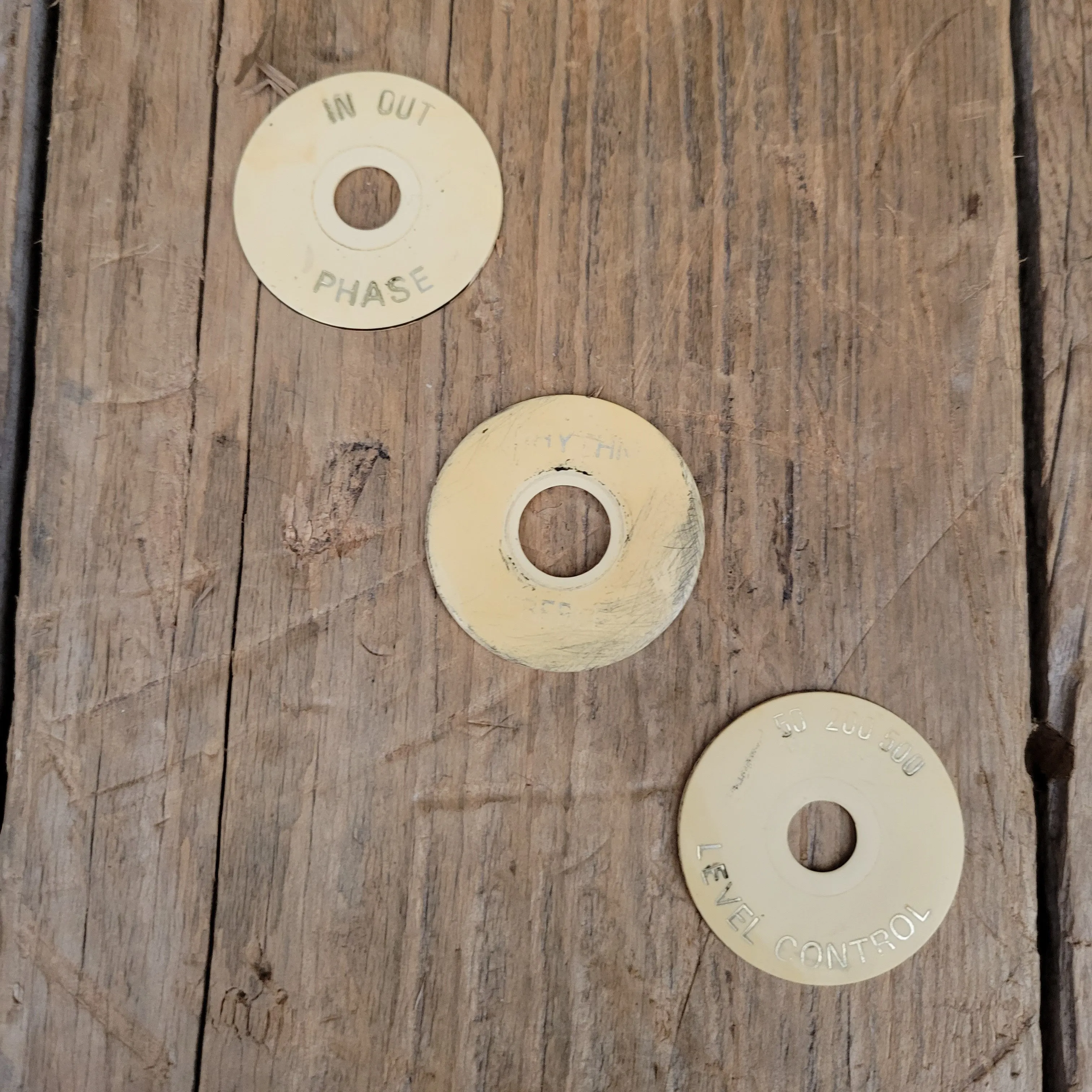SOLD - Gibson Les Paul Signature Control and Pickup Switch Rings 1970's