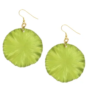 Sour Candy Apple Anodized Aluminum Large Lily Pad Earrings