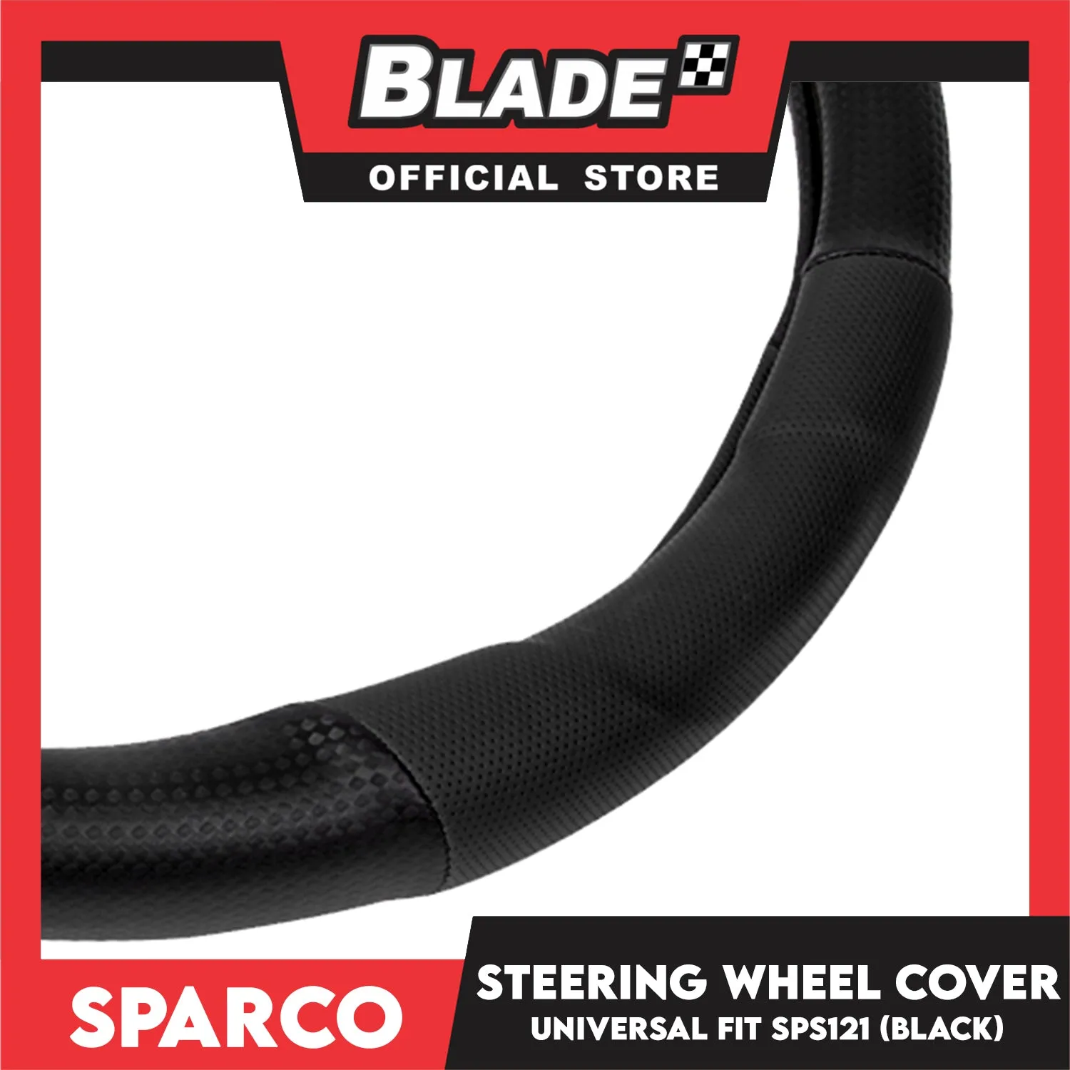 Sparco Corsa Steering Wheel Cover SPS121GR (Black With Gray) Universal Fit for Toyota, Mitsubishi, Honda, Hyundai, Ford, Nissan, Suzuki, Isuzu, Kia, MG and more