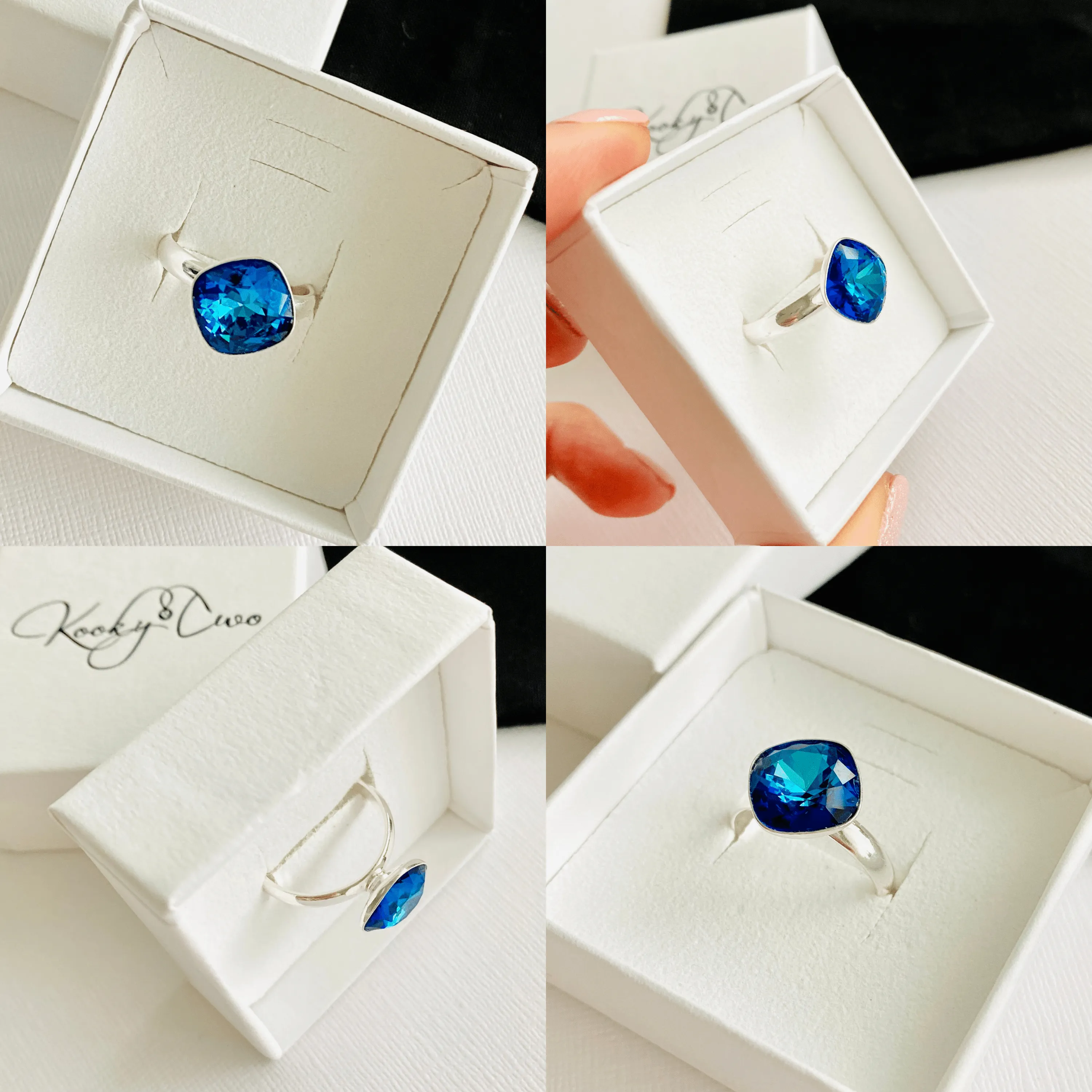 SPARKLE | Blue Crystal Ring with Swarovski® Crystal