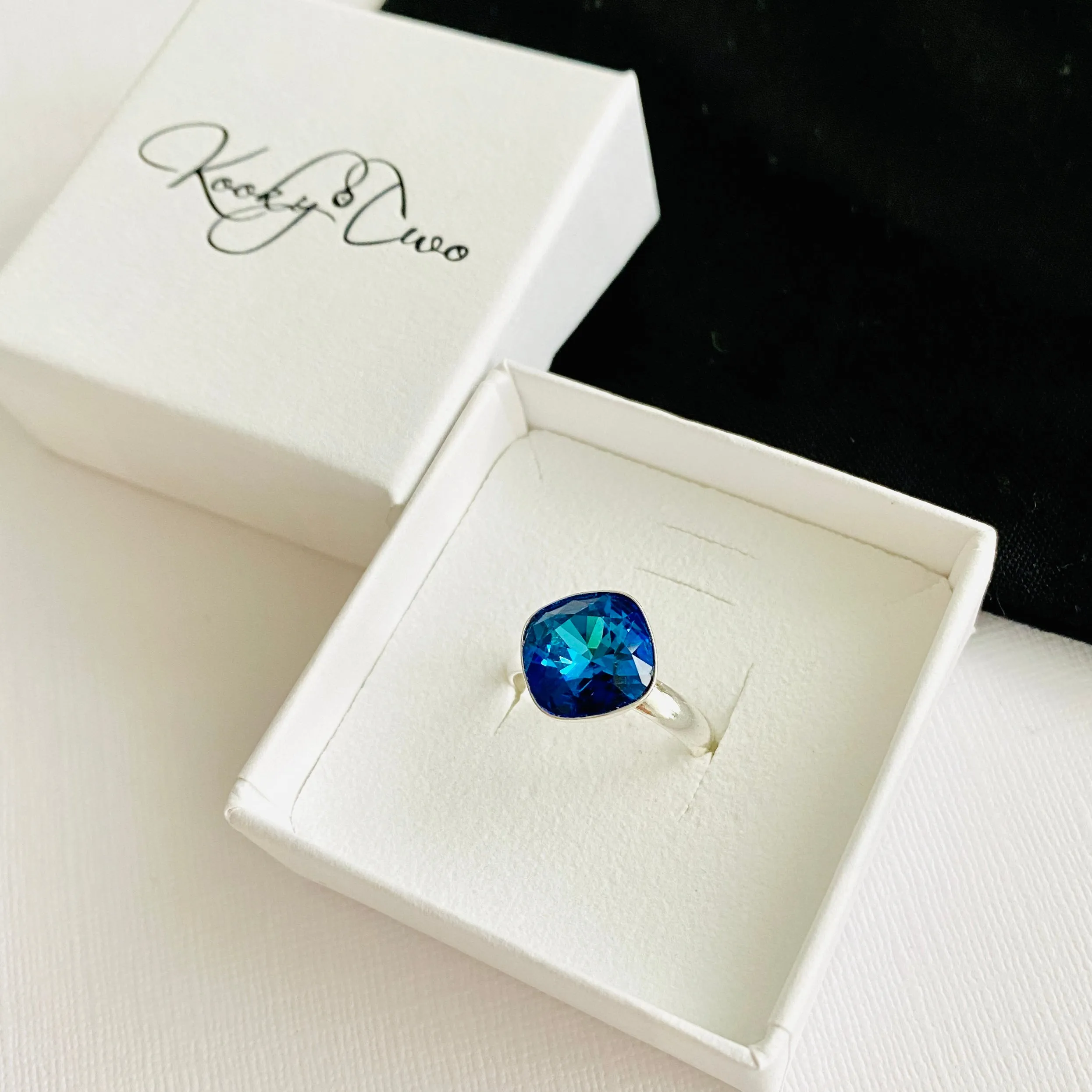 SPARKLE | Blue Crystal Ring with Swarovski® Crystal