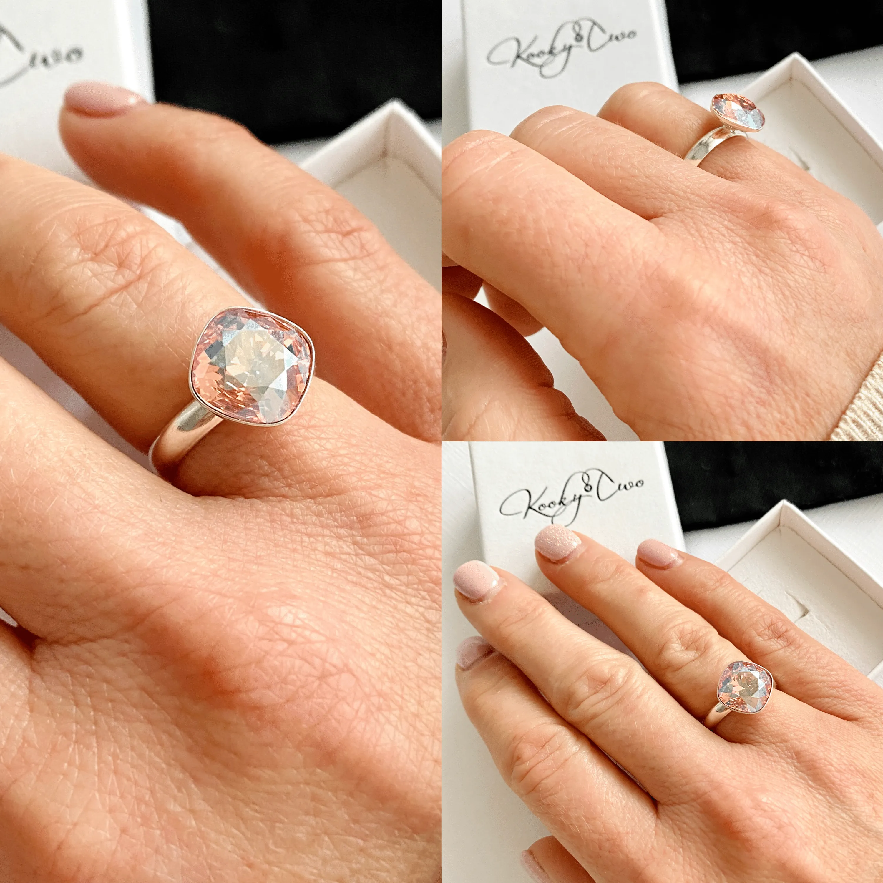 SPARKLE | Rose Crystal Ring with Swarovski® Crystal