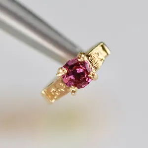 SPECIAL: Mini ring in 14k yellow gold - purple February