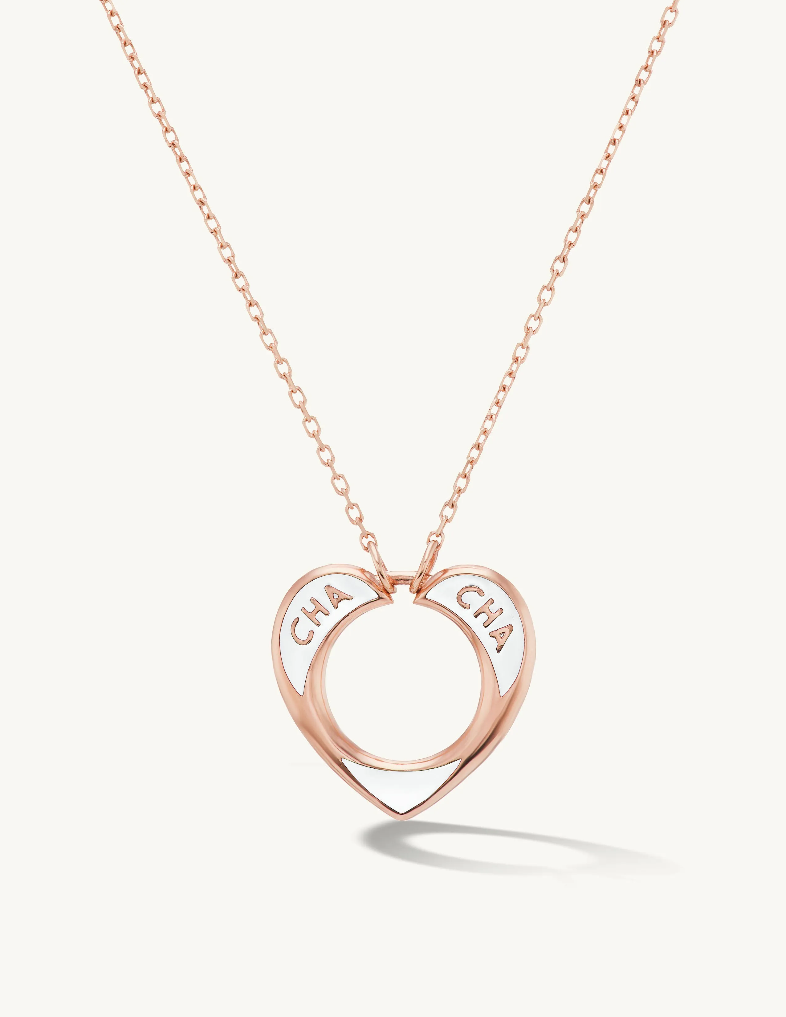 SRJ X ZM Enamel Heart Necklace