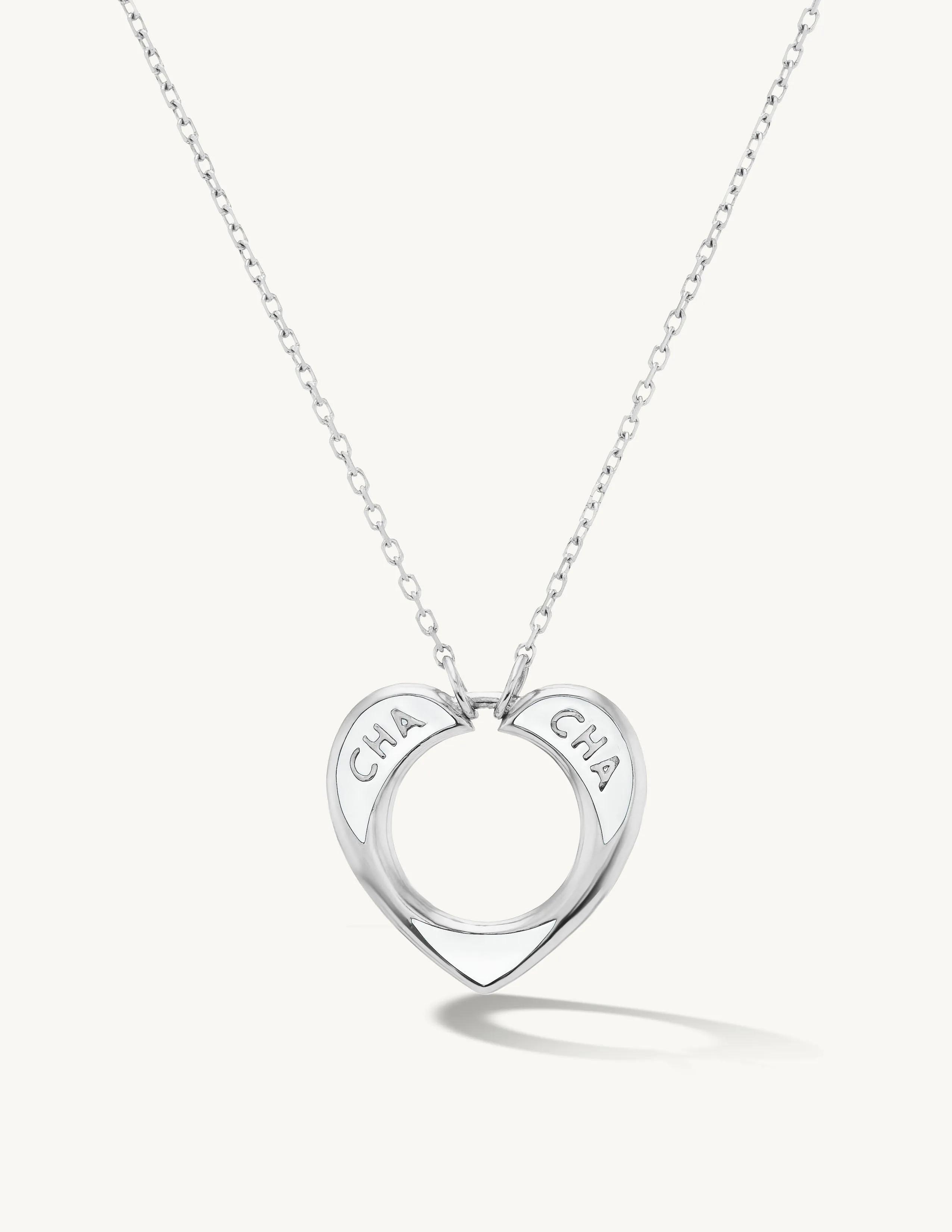 SRJ X ZM Enamel Heart Necklace