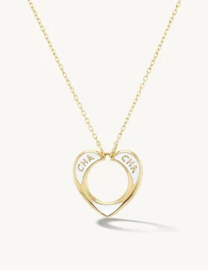 SRJ X ZM Enamel Heart Necklace