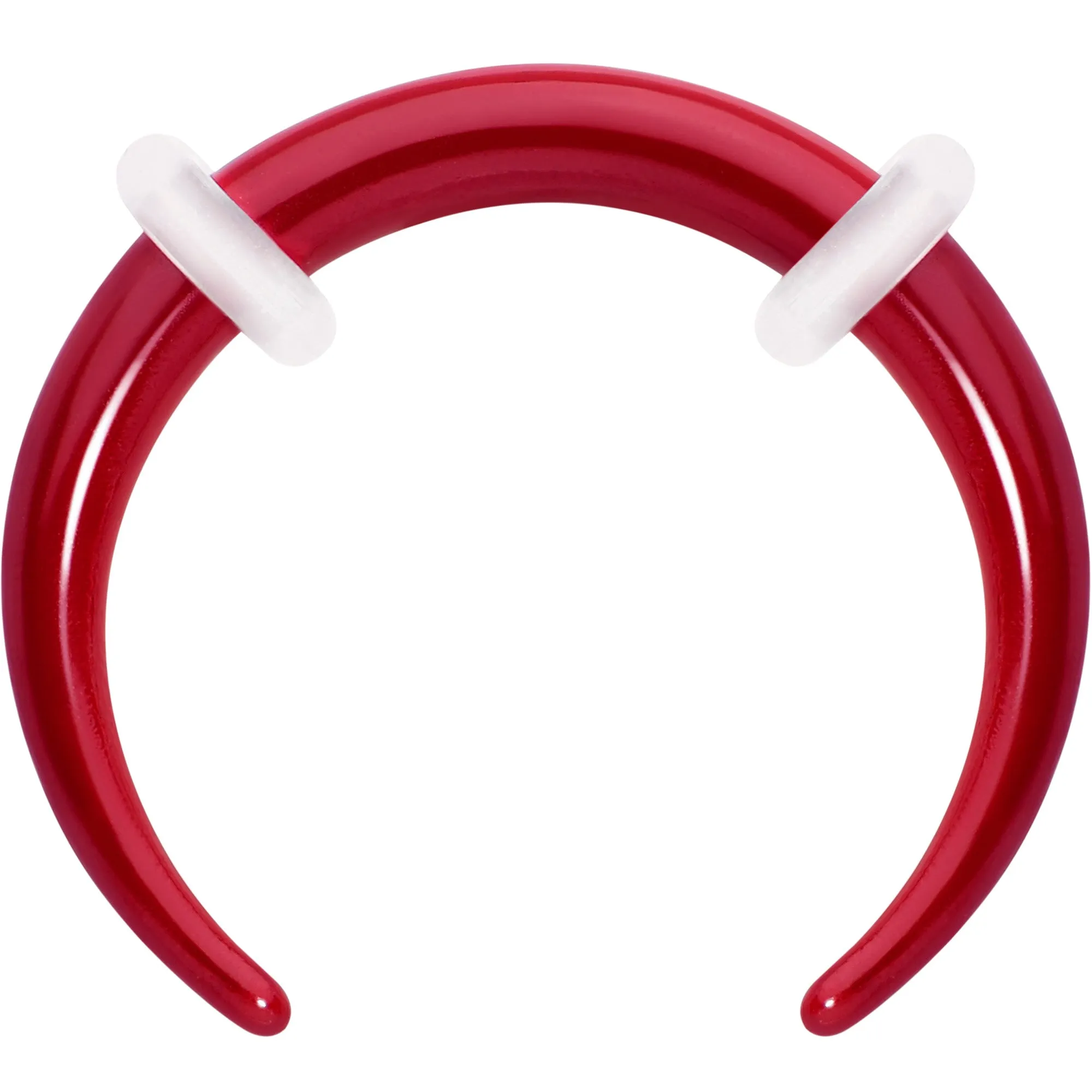 Stainless Steel Crescent Pincher Septum Ring - 14G and 16G