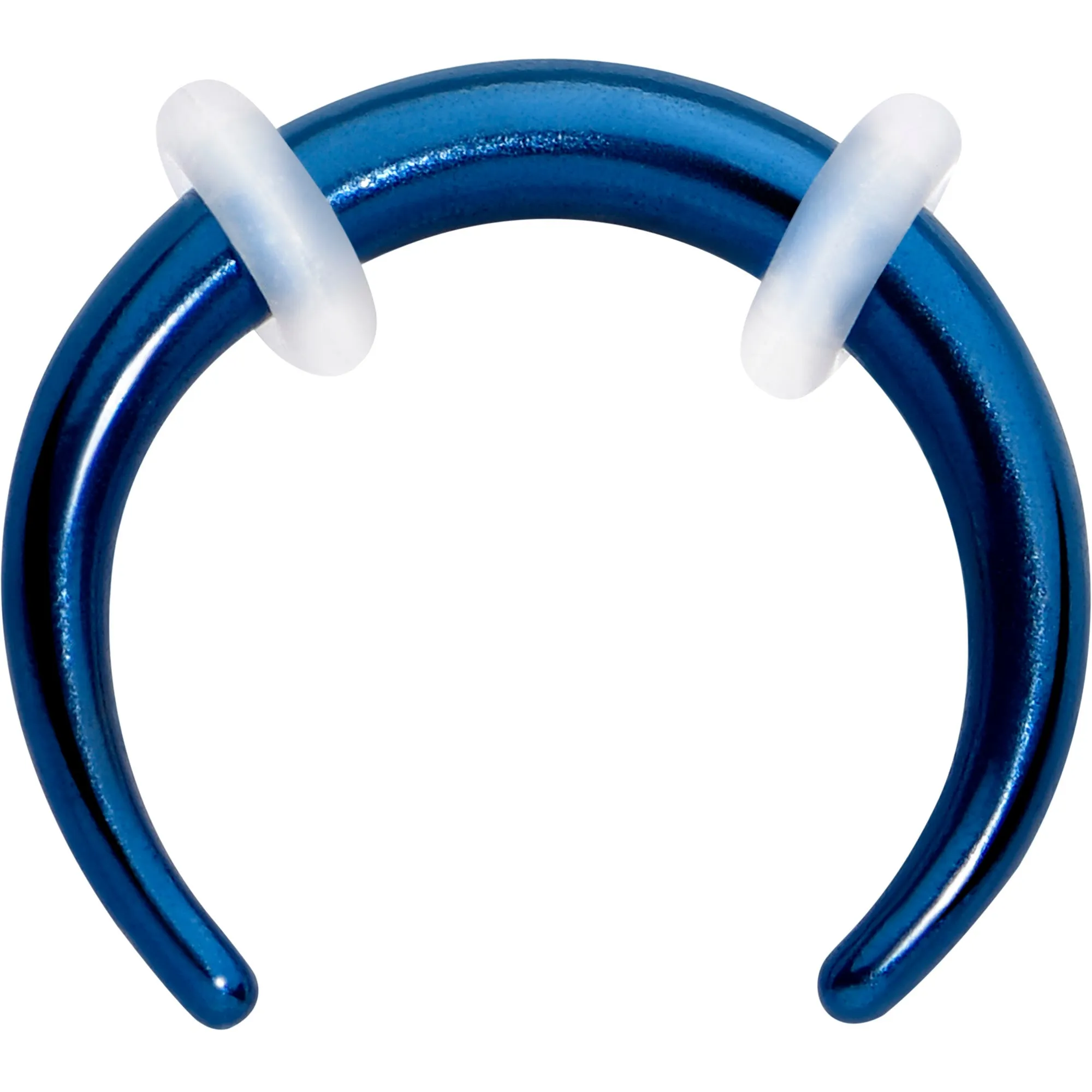 Stainless Steel Crescent Pincher Septum Ring - 14G and 16G