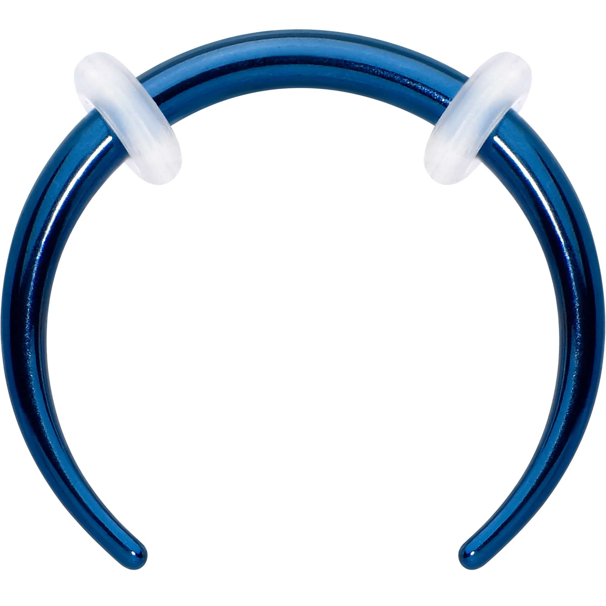 Stainless Steel Crescent Pincher Septum Ring - 14G and 16G