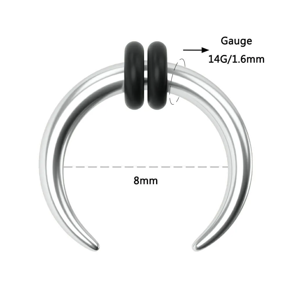 Stainless Steel Cresent Horseshoe Pincher 8-16 Gauges