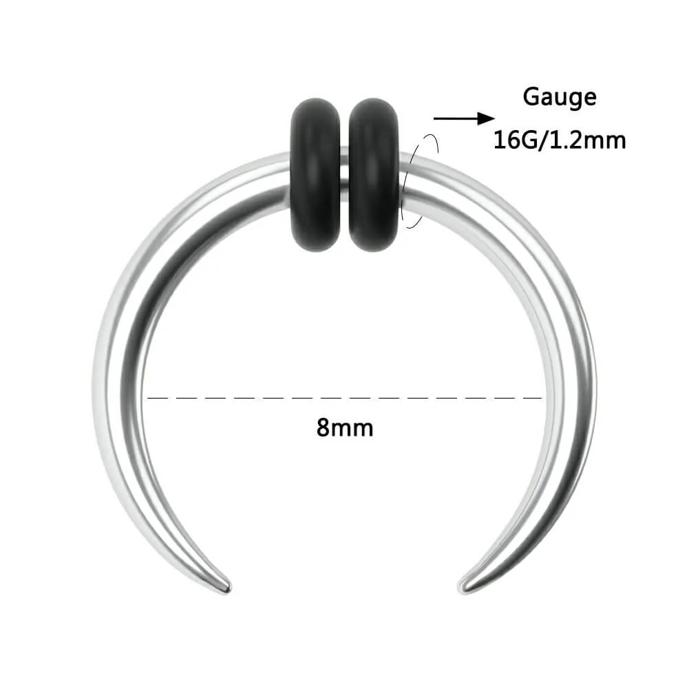 Stainless Steel Cresent Horseshoe Pincher 8-16 Gauges