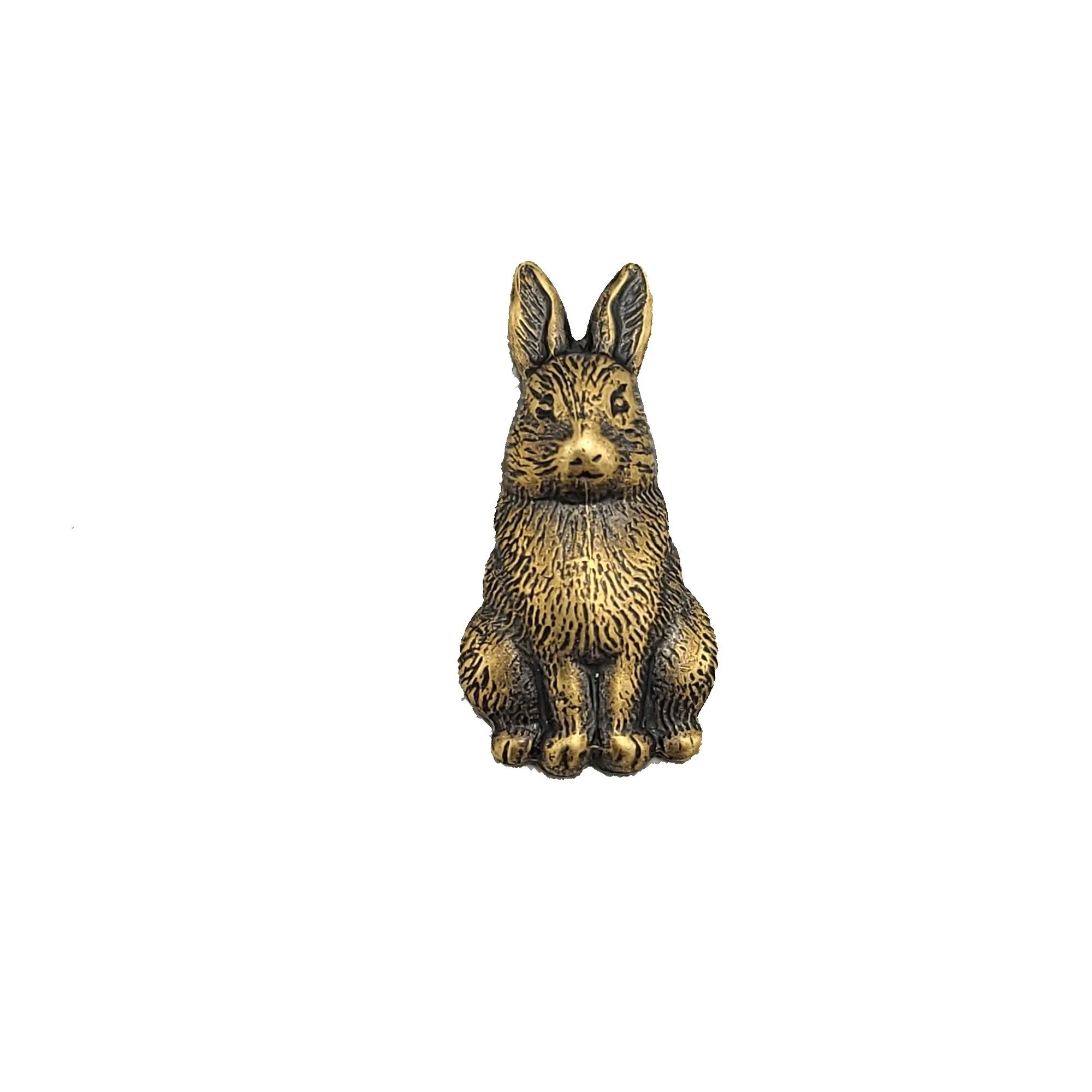 Standing Rabbit Animal Brass Stamping Ornament Pendant Jewelry Findings(2Pcs).