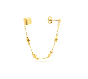 Star Chain Ear cuff Earring