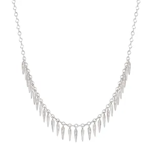 Sterling Silver Dream Catcher Fringe Necklace