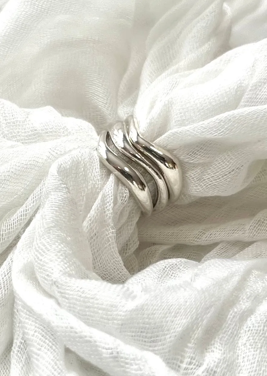 Sterling Silver Ring - Spiral Stacking Rings