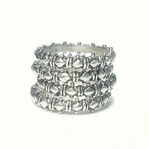 Sterling Silver Shakti Stack Rings