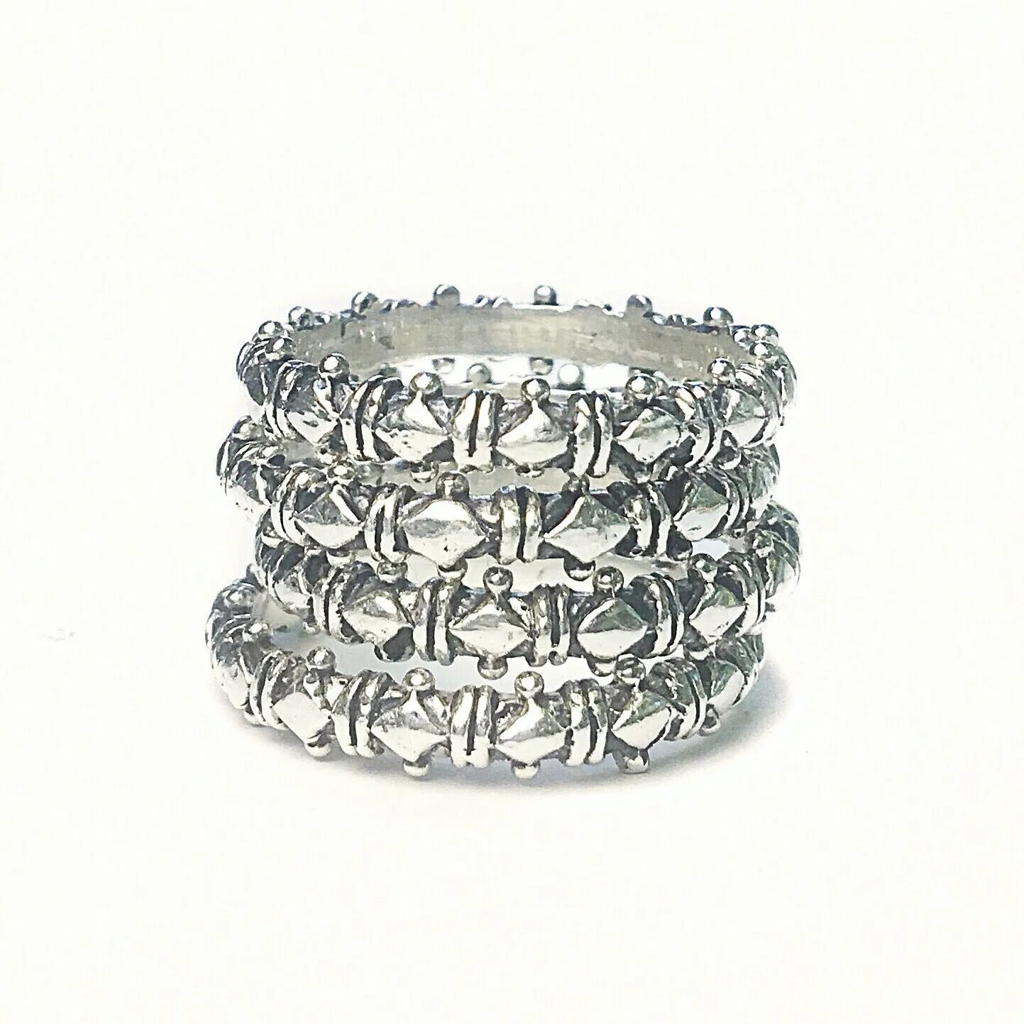 Sterling Silver Shakti Stack Rings