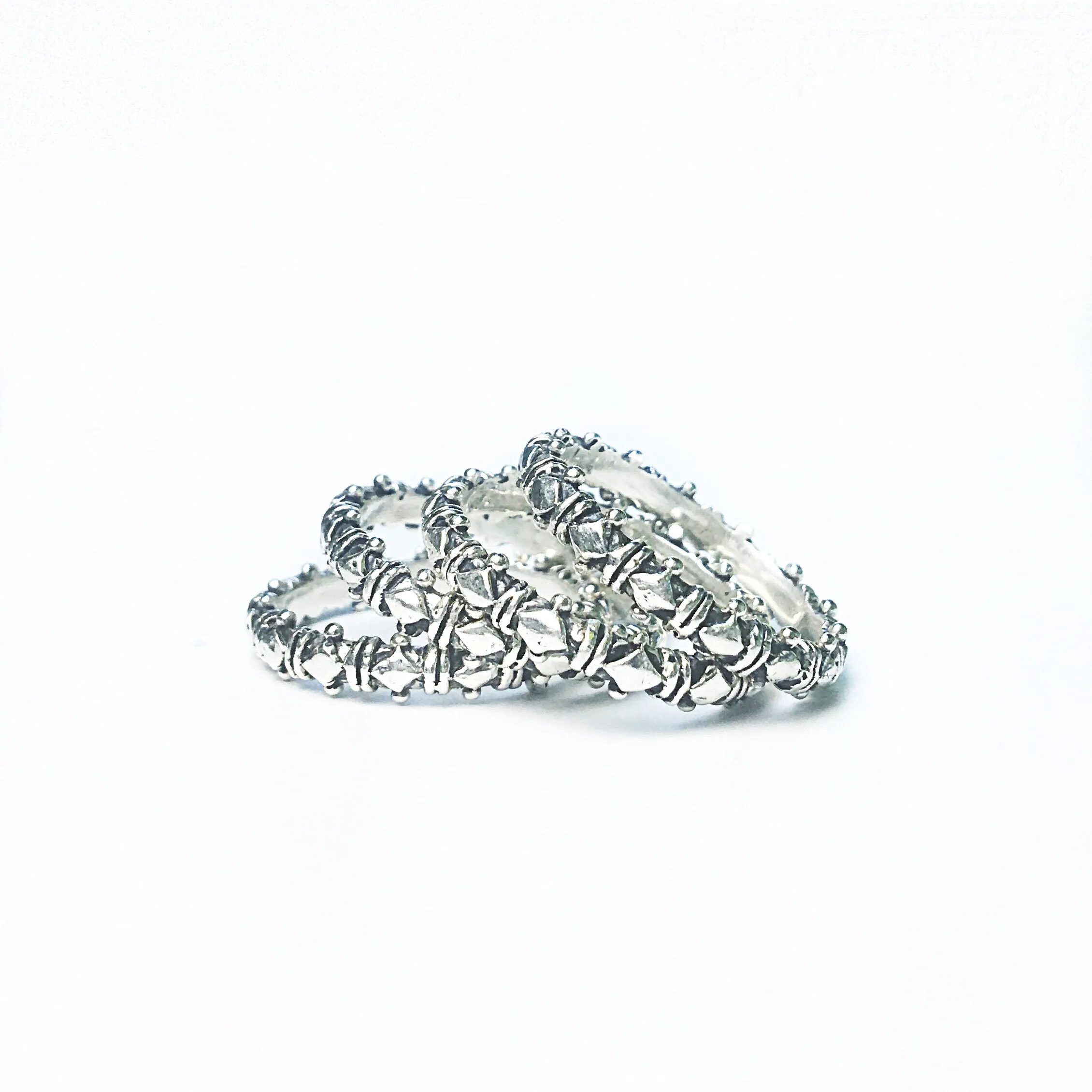 Sterling Silver Shakti Stack Rings