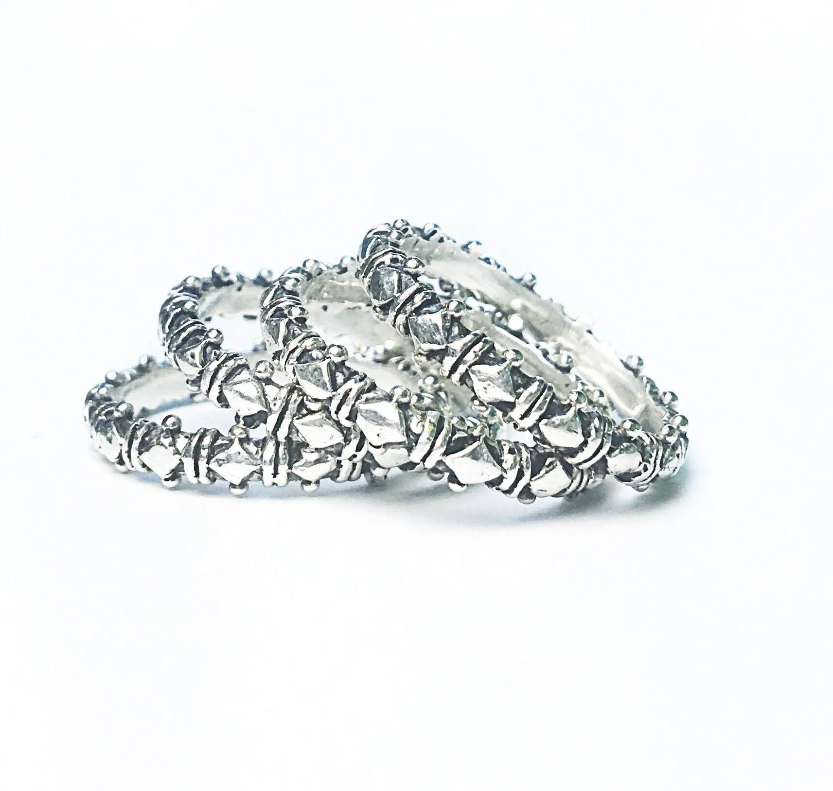 Sterling Silver Shakti Stack Rings