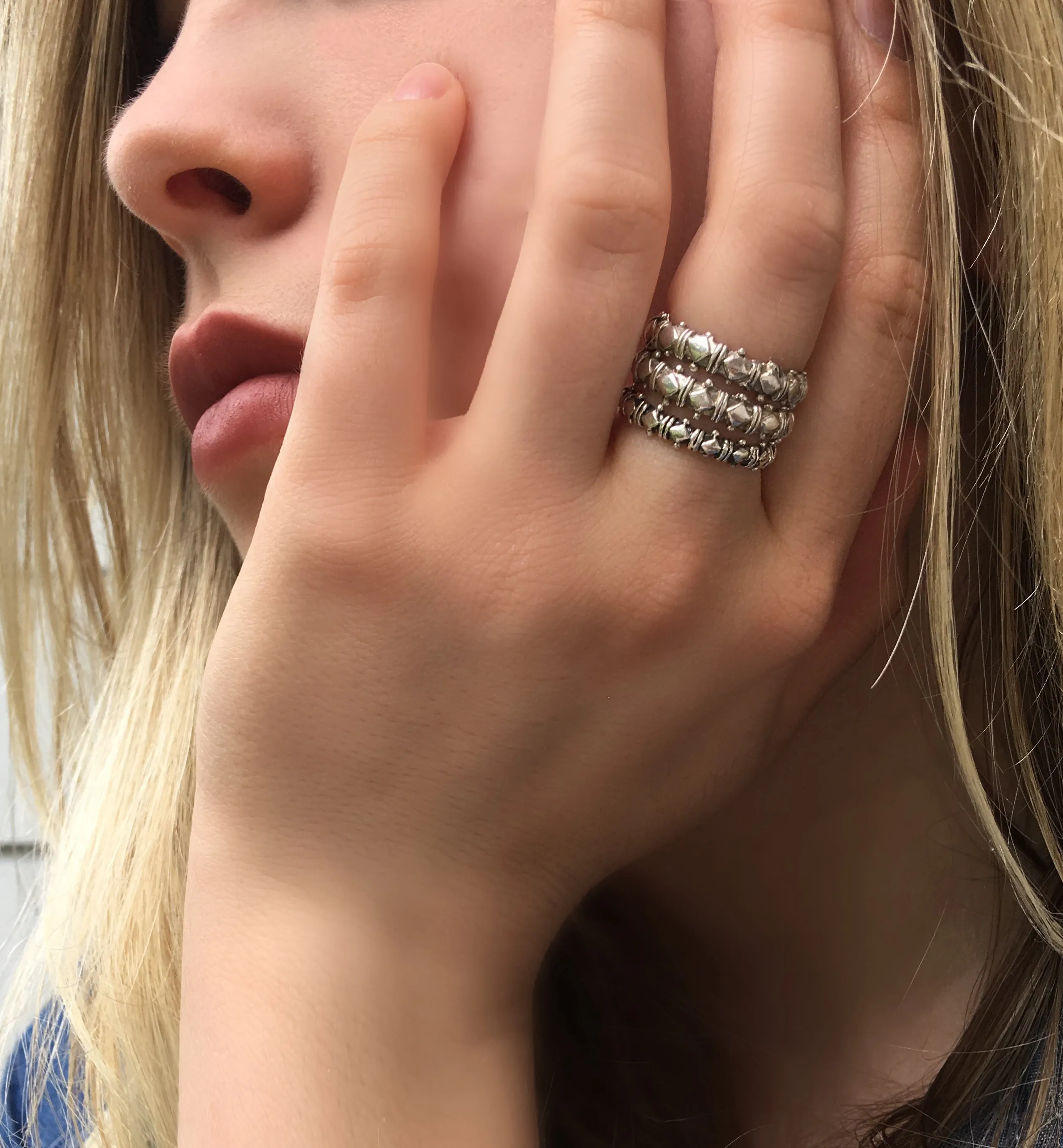 Sterling Silver Shakti Stack Rings