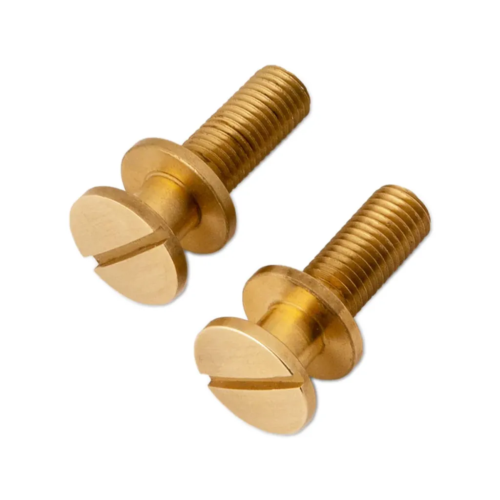 Stoptail Studs (Metric), Unplated Polished Brass