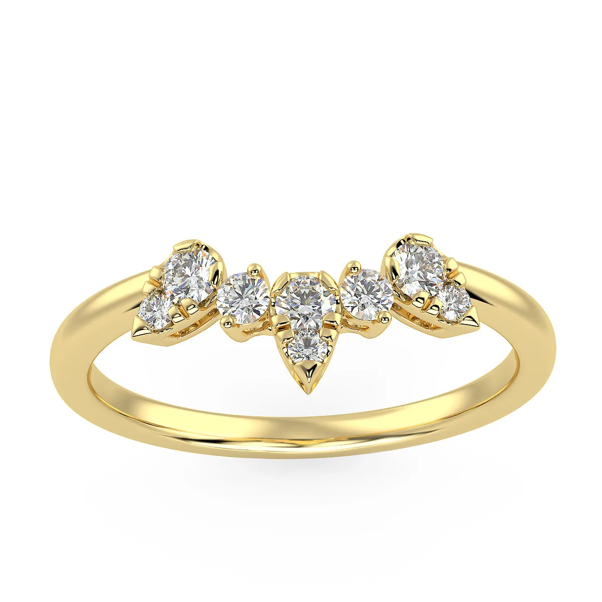 Supernova Band in Yellow Gold (0.15 Ct. Tw.)