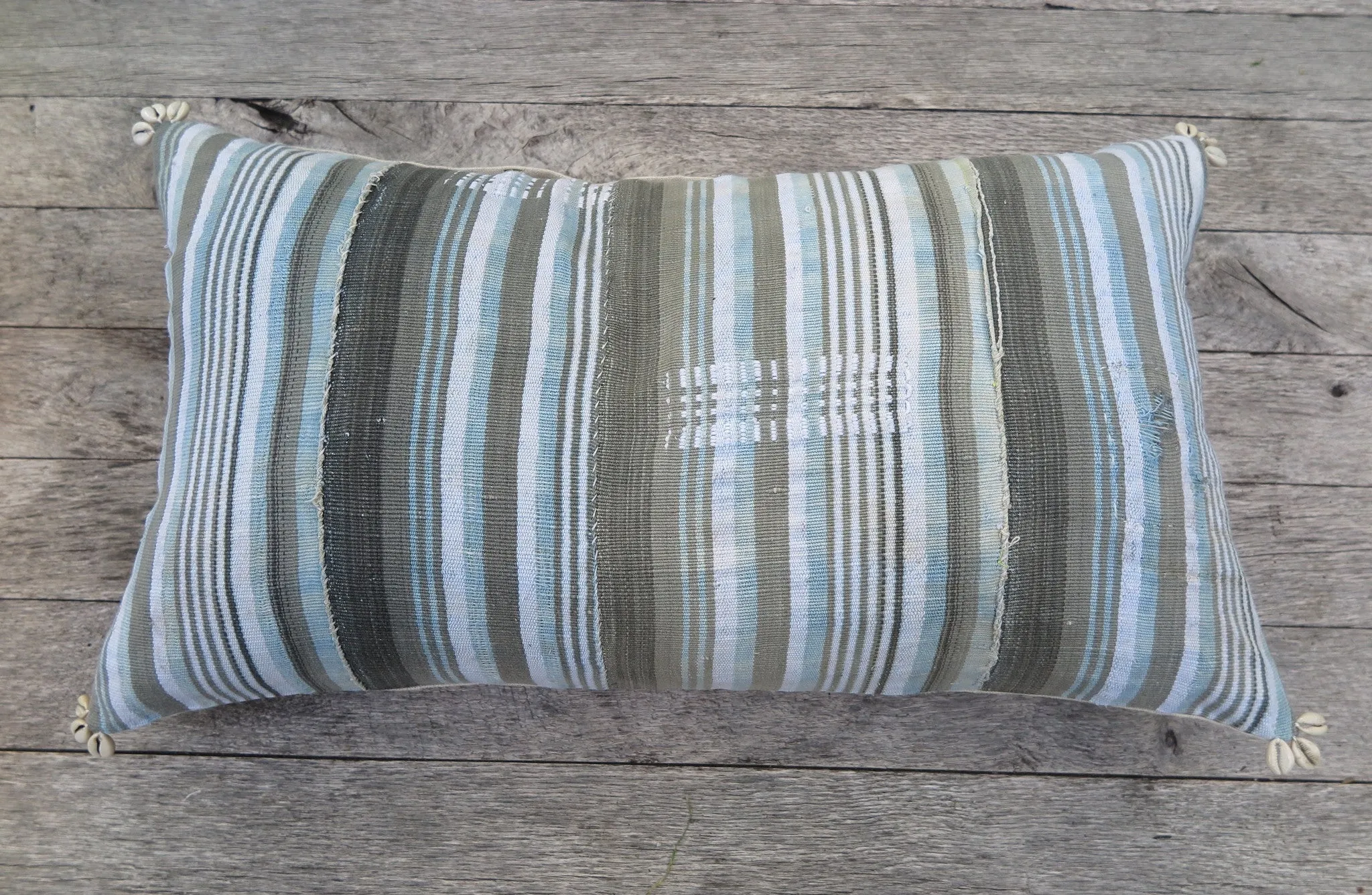 surf sand stripe - one of a kind pillow