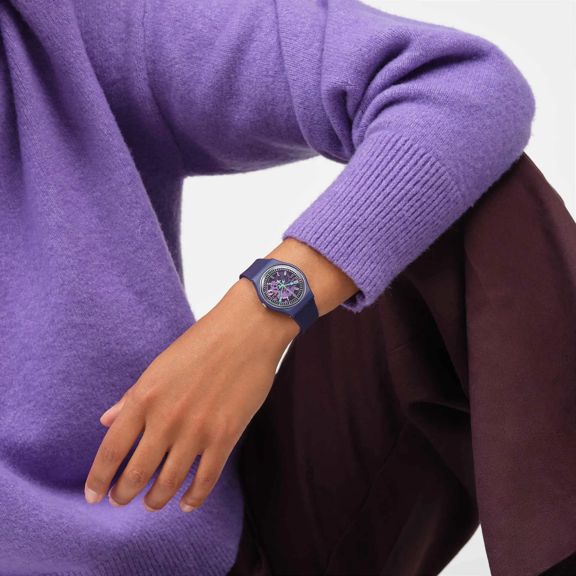 Swatch Photon Purple Originals Gent 34mm SO28V102 watch