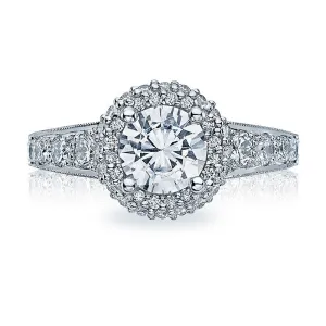 Tacori Pave Diamond Engagement Ring