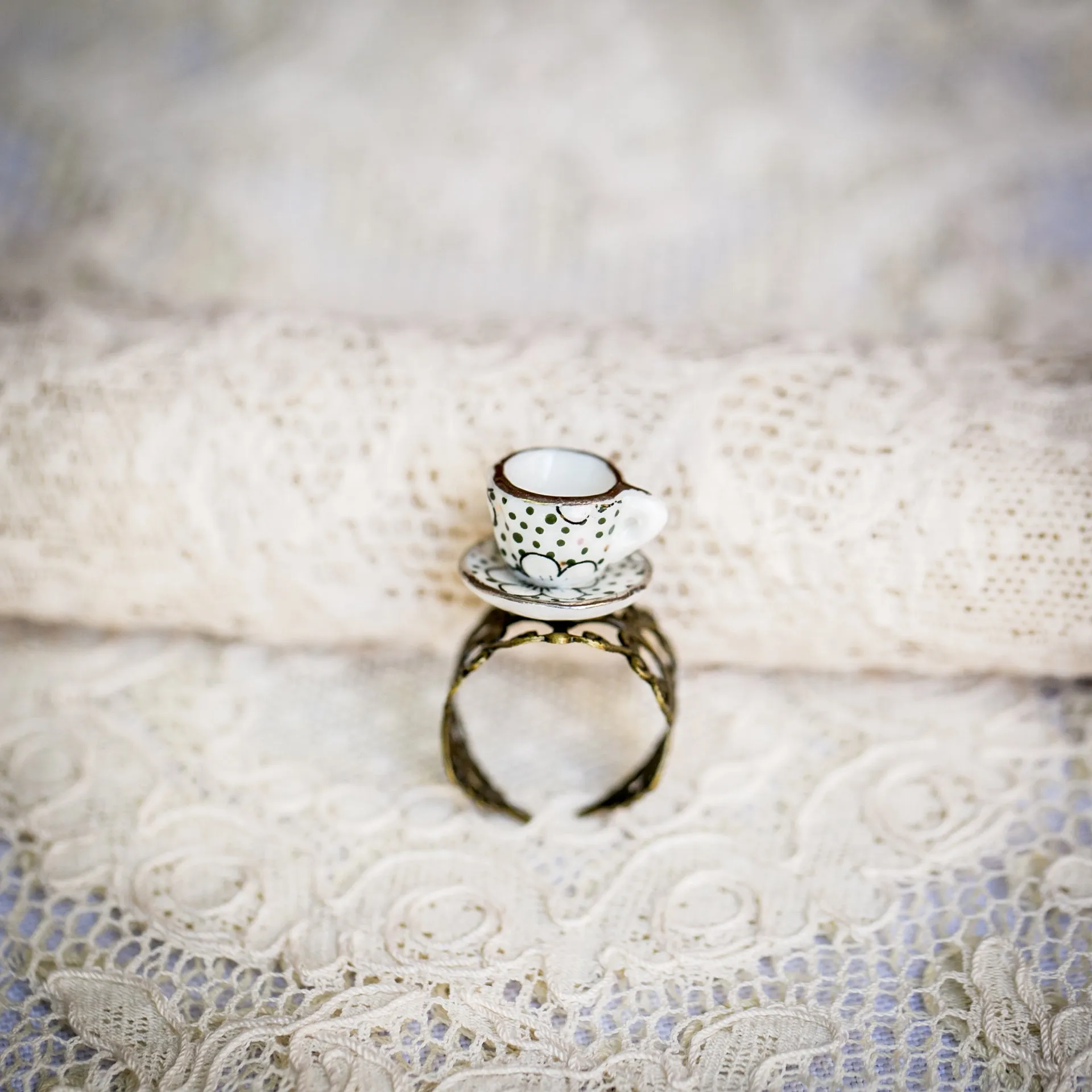 Tea Cup Rings-Different Patterns