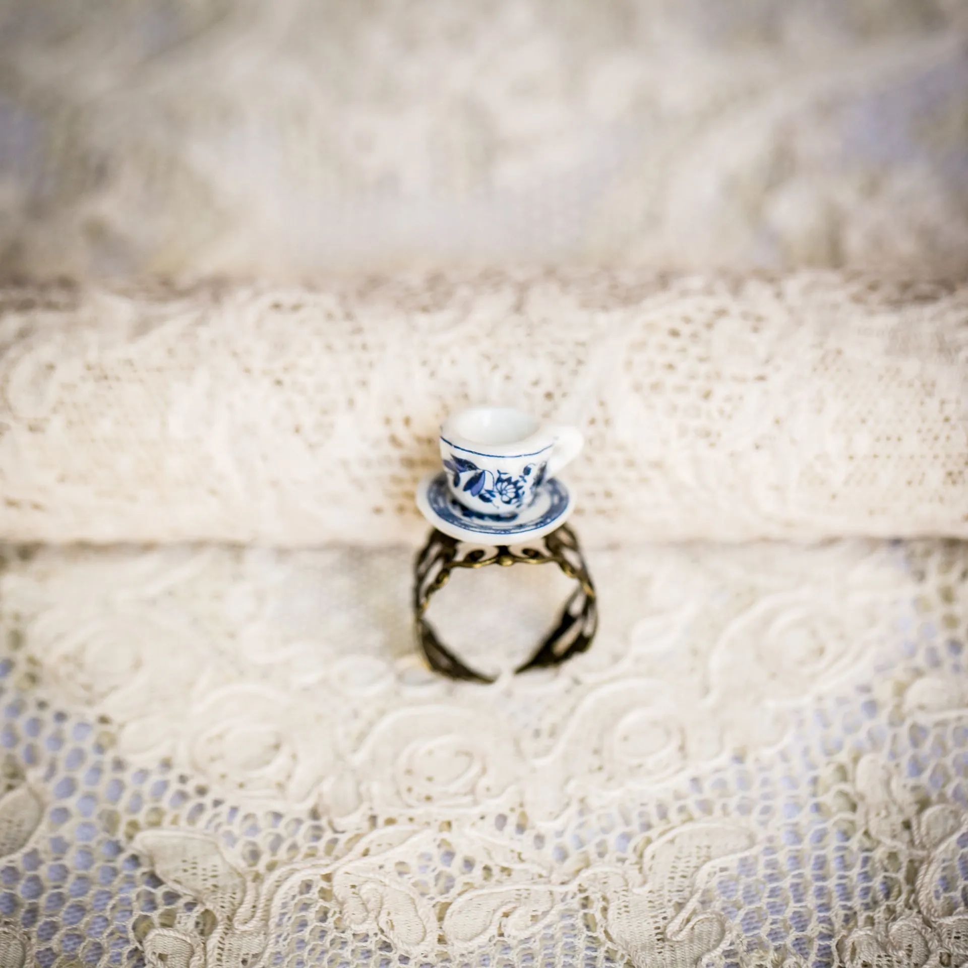 Tea Cup Rings-Different Patterns
